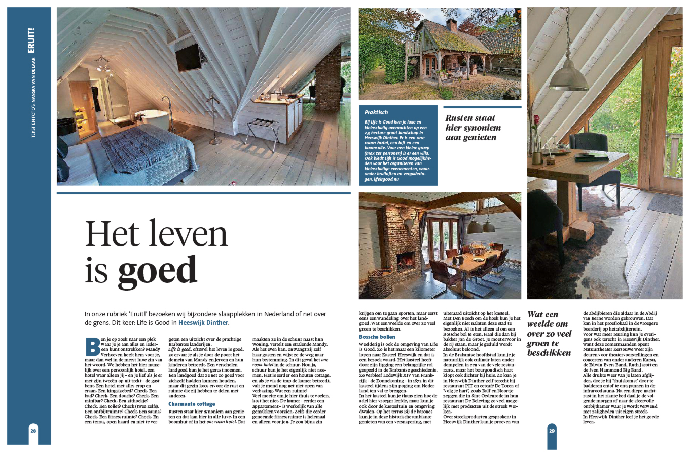 Lees de ervaringen van Vrij Weekendmagazine met Life is Good!